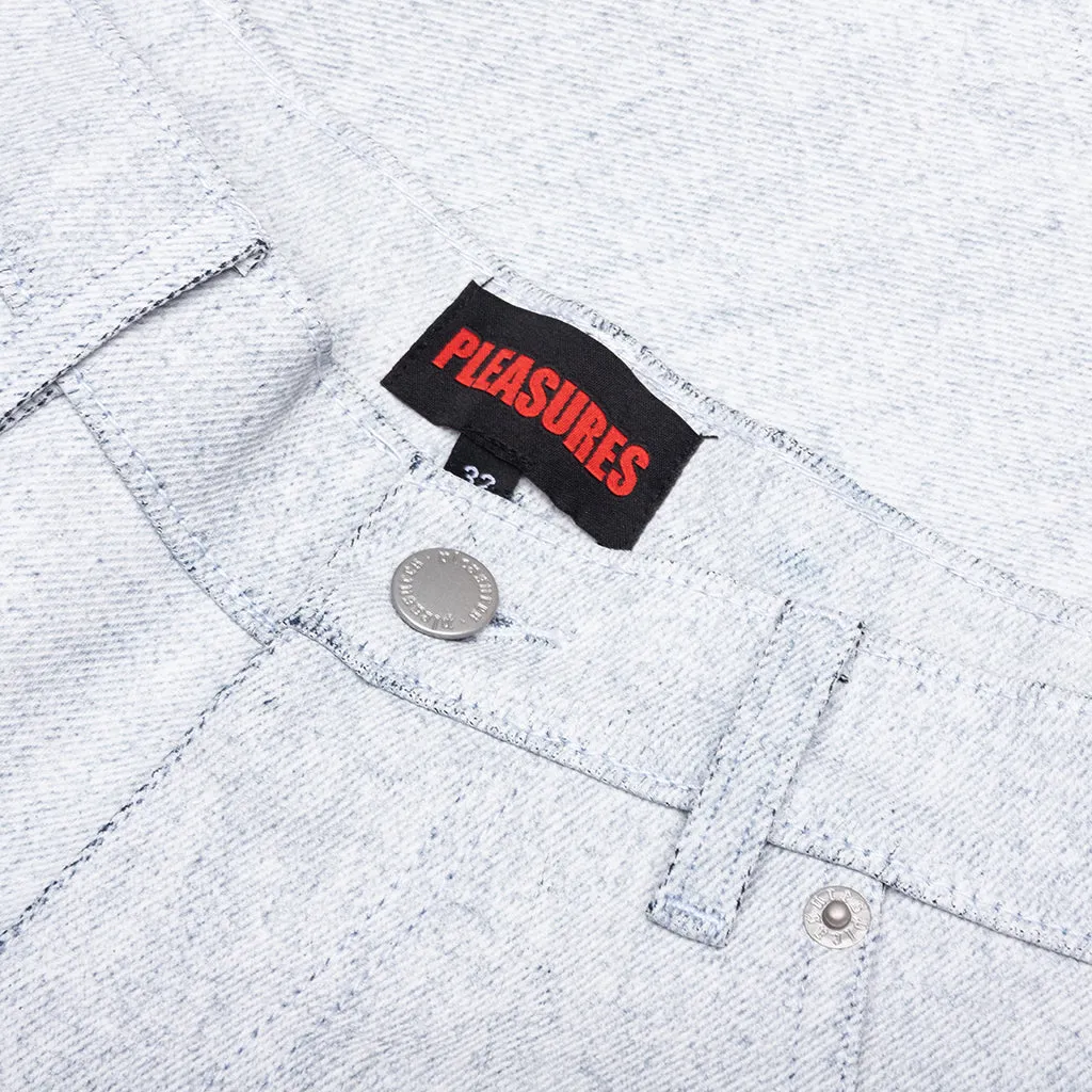 Whiteout Baggy Jorts - Off White