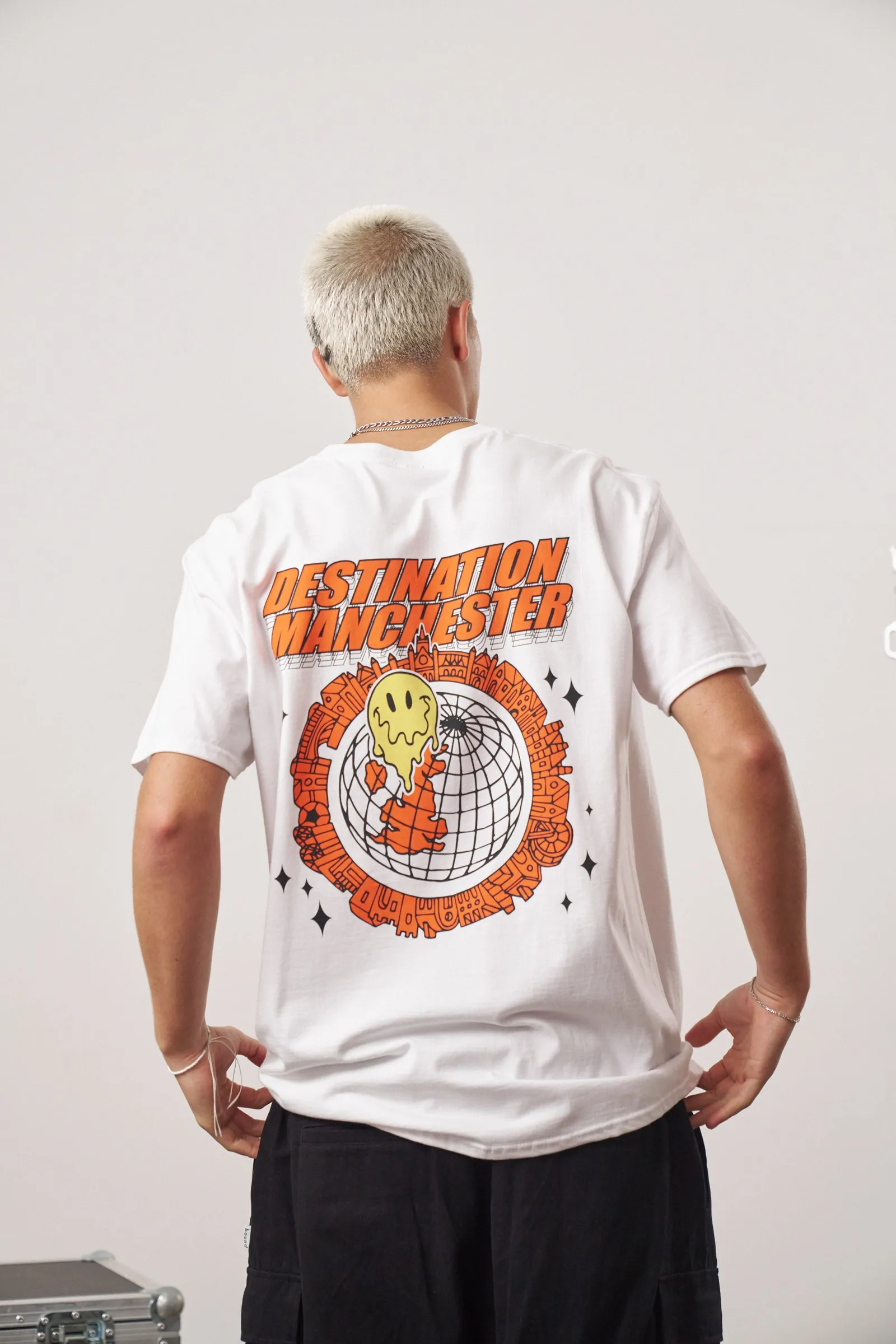 WHP x UN:IK 'Destination Manchester' Tee - White