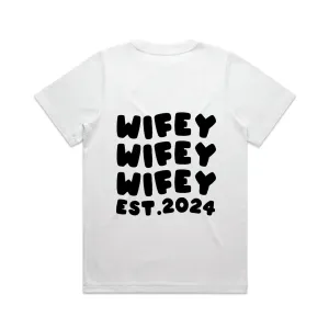 Wifey Tee | Black on White