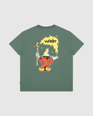 WIZARD BOX FIT TEE - DARK GREEN