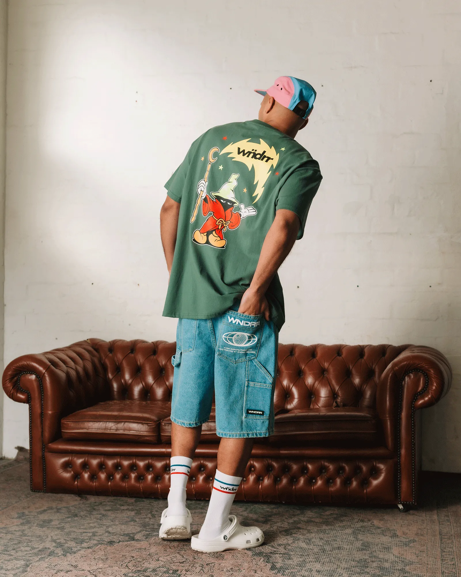 WIZARD BOX FIT TEE - DARK GREEN