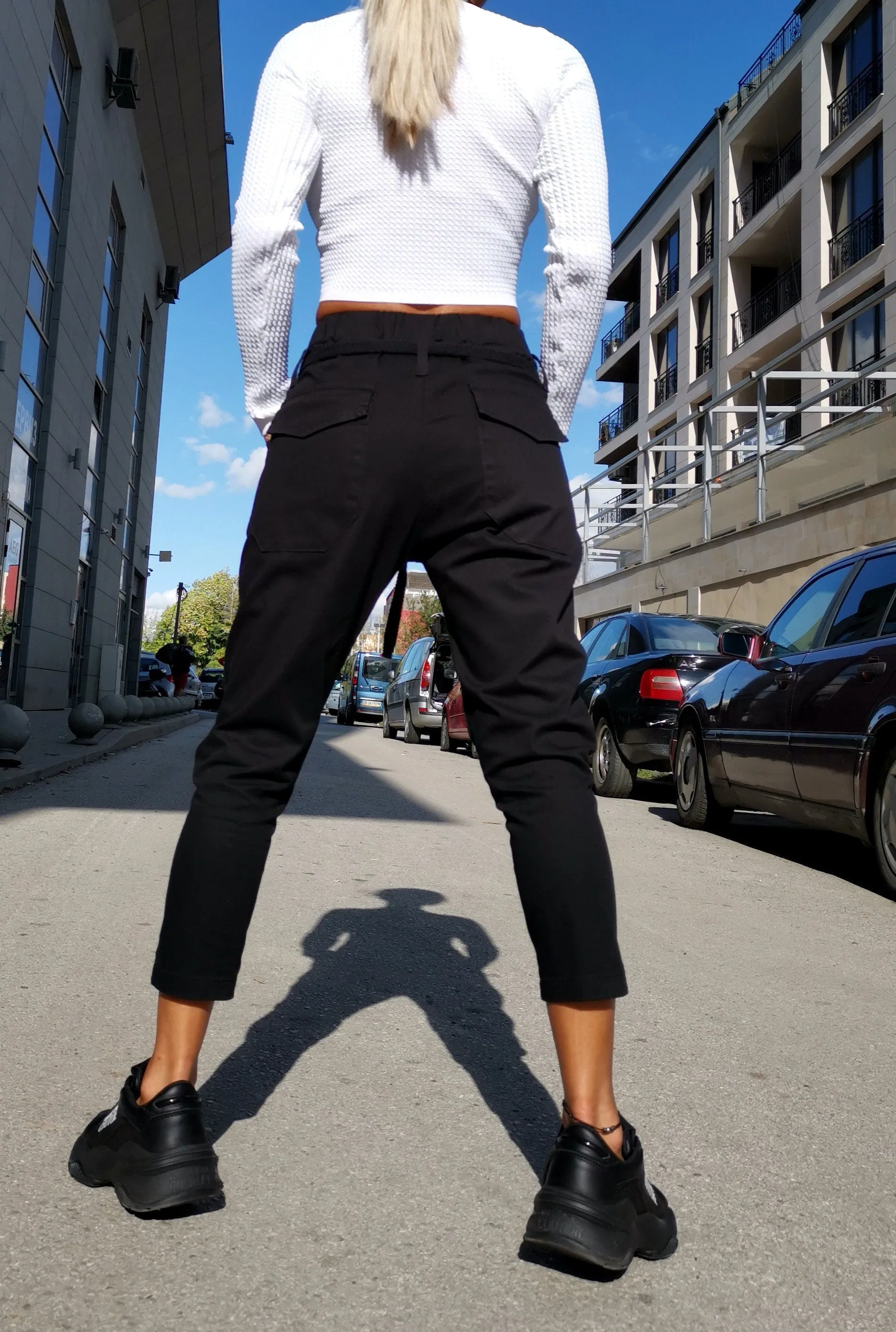 Woman Pants/Drop Crotch Pants/Pants with zippers/Harem Pants/Black pants/Loose pants/Extravagant Pants/Avant-garde Trousers/Designer Pants