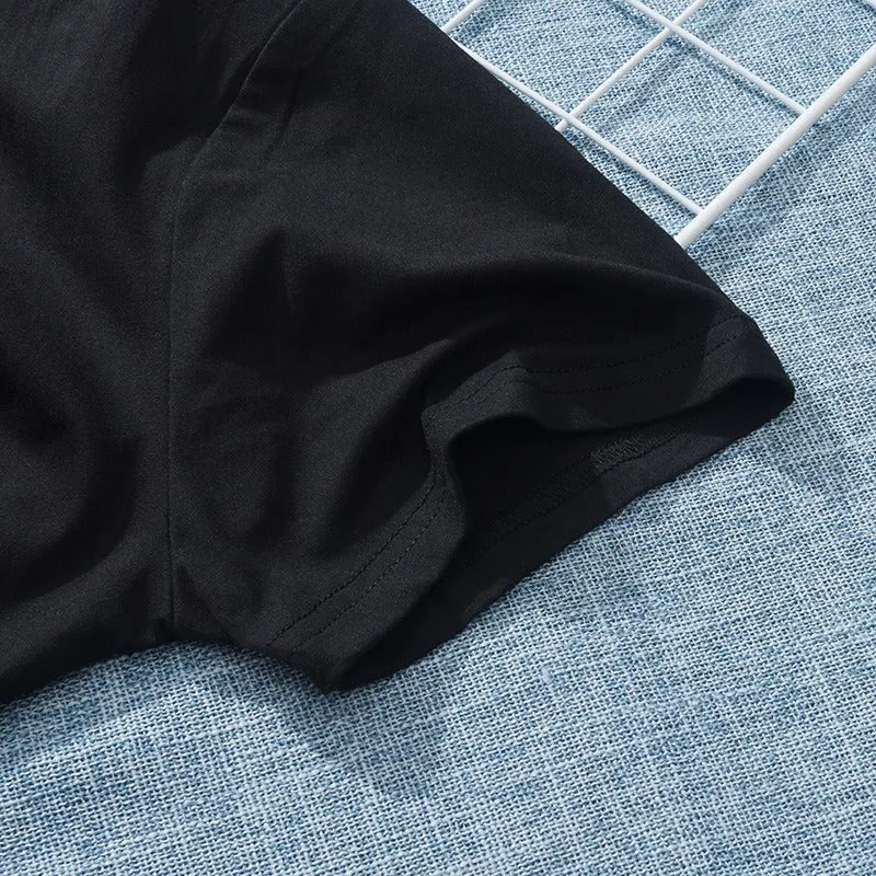 Women Clothes 2019 Summer Thin Section H Style Black T-shirt