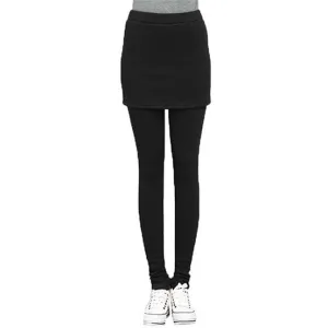Women Skirt Leggings- Soft Cotton WITHOUT Mink Faux Fur