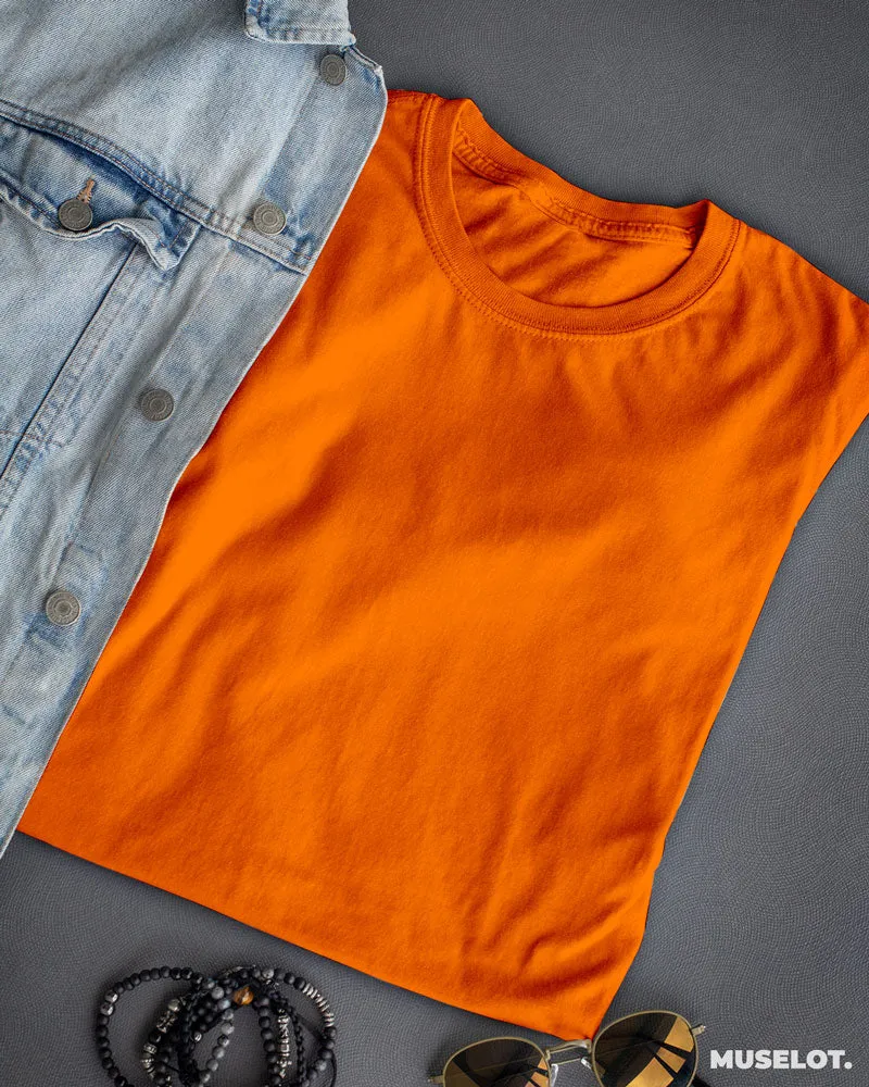Women's plain orange t shirt