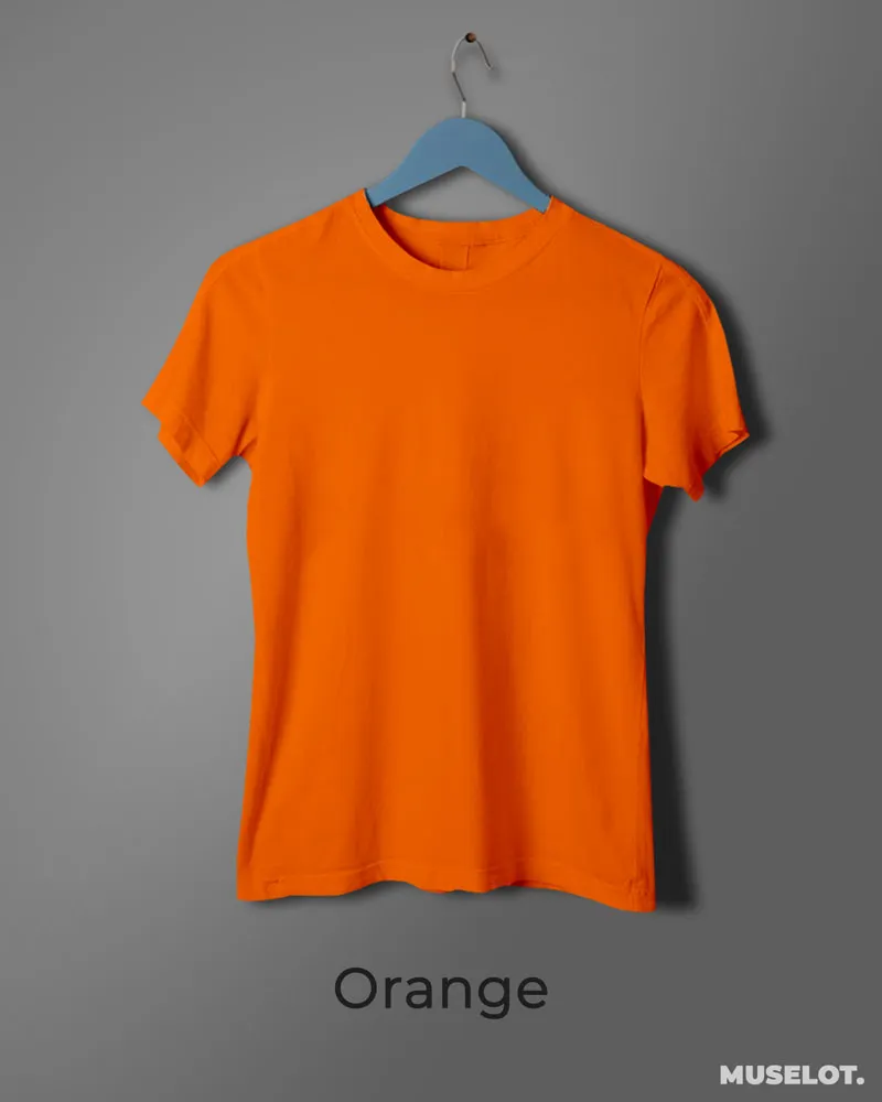 Women's plain orange t shirt
