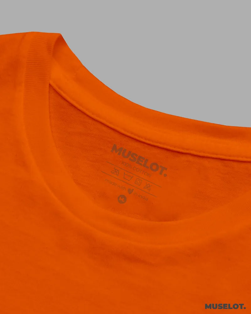 Women's plain orange t shirt