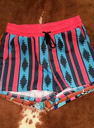 Women's Western Print Shorts