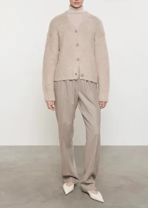 Wool Feather Boxy Cardigan