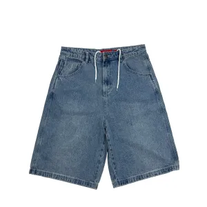 Worship Dozer Jean Short Dirty Raged Blue