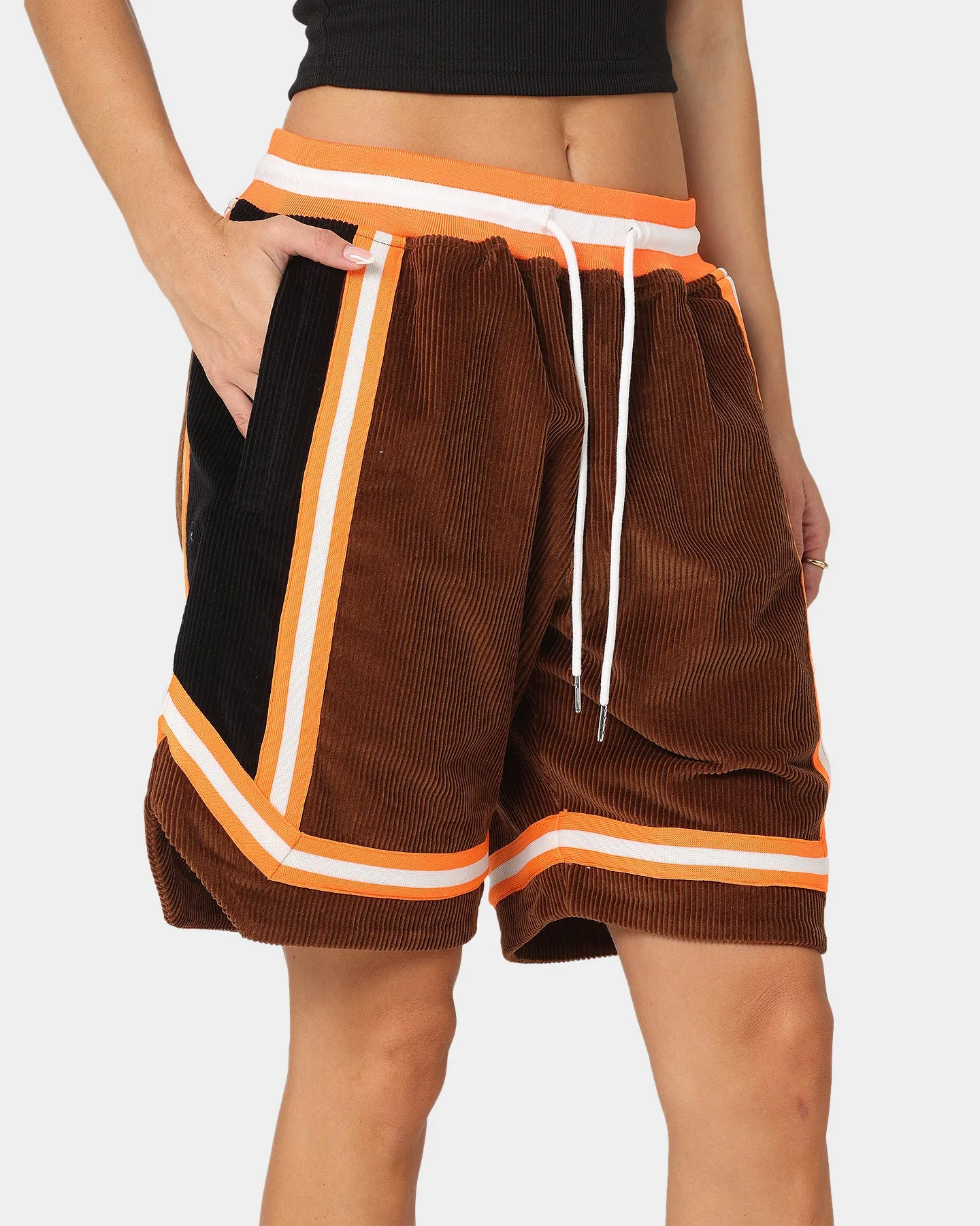 XXIII Arklow Corduroy Basketball Shorts Brown