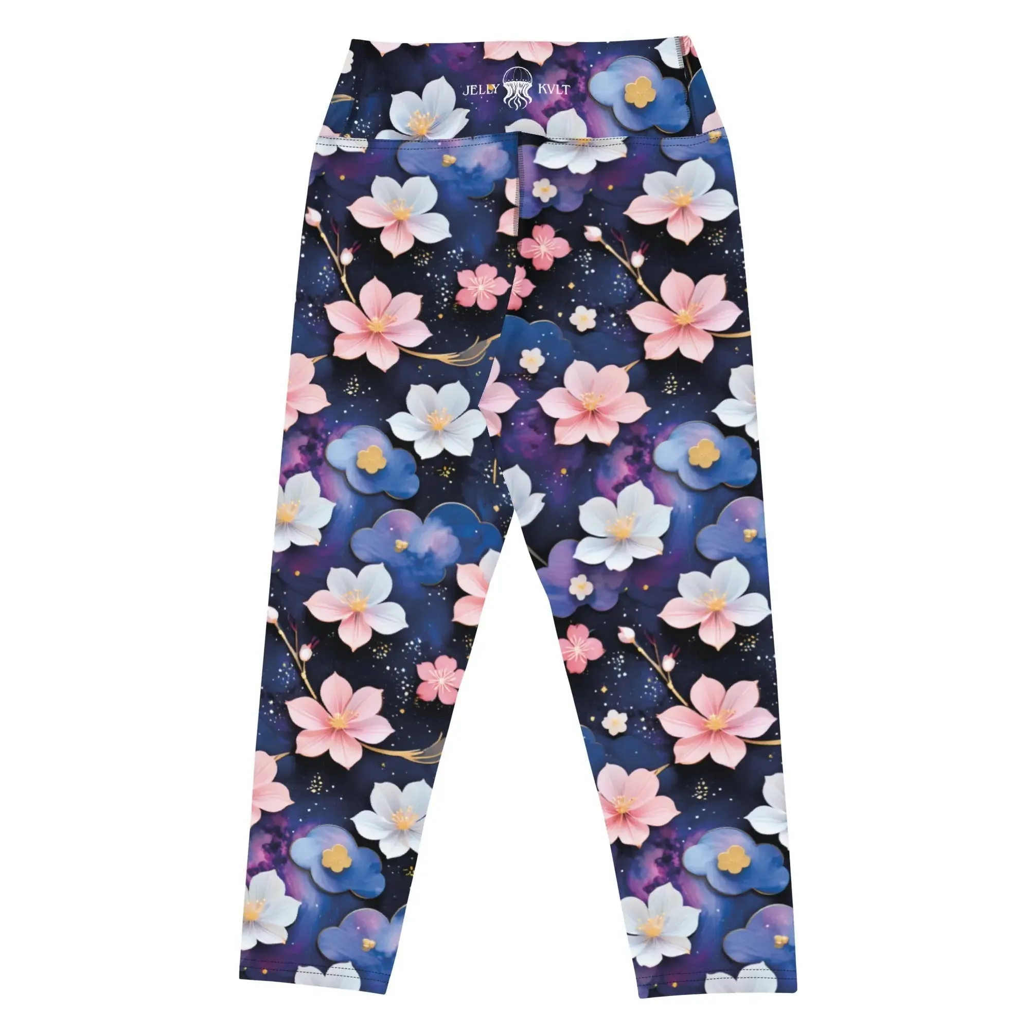 Yoga Capri Leggings Midnight Sakura