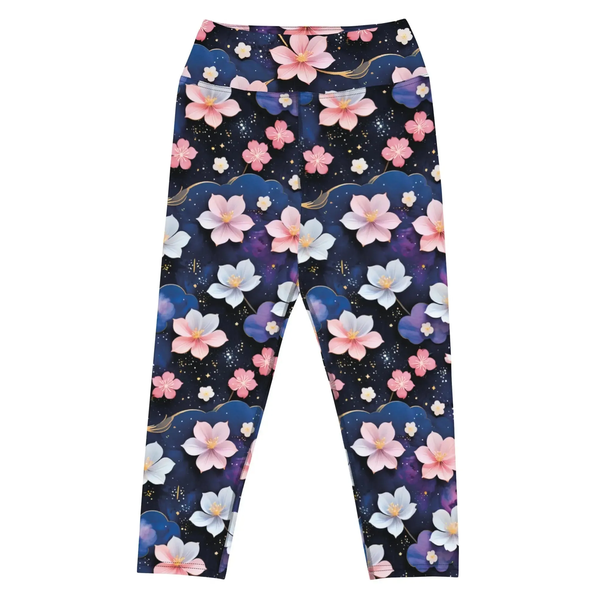 Yoga Capri Leggings Midnight Sakura