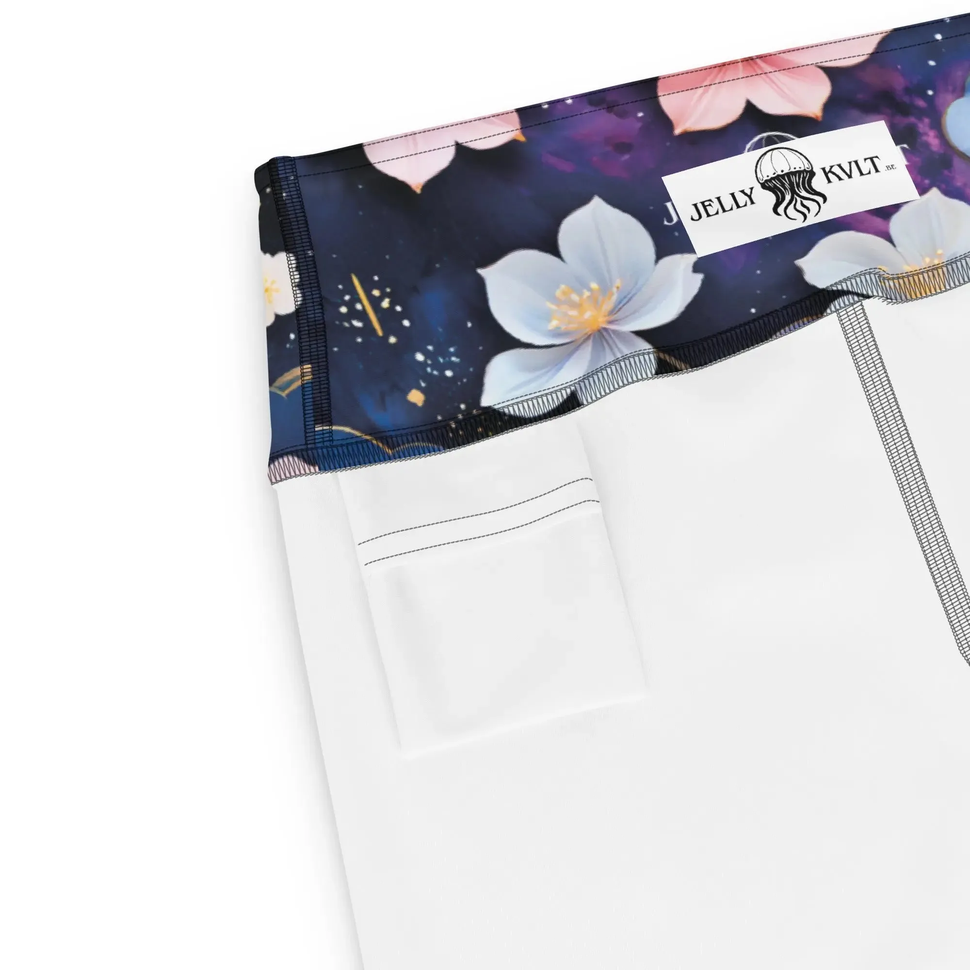 Yoga Capri Leggings Midnight Sakura